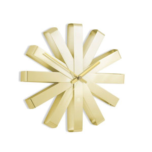 Zegar ścienny RIBBON złoty