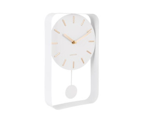 Zegar ścienny PENDULUM CHARM biały