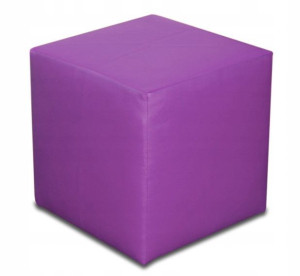 Pufa kostka CUBE fioletowa