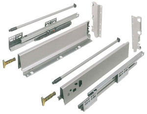 Szuflada Modernbox, L-400, Wysoka H-210, Szary, 40kg