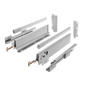 Szuflada Modernbox Square, L-400, Wysoka H-210, Szary, 40kg