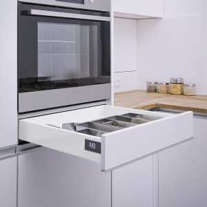 Szuflada Modernbox pod piekarnik, L-450, Niska H-68, Biały, 40kg