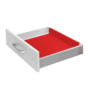 Dno i tył do szuflady niska W-80 MODERN BOX L-450, srebrny
