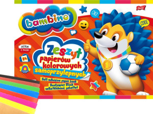 BAMBINO Zeszyt Papierów Samoprzylepnych 8 Kol. B4