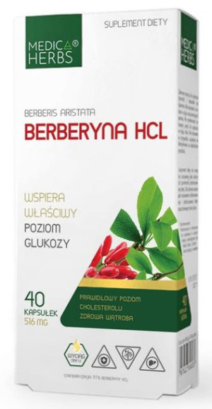 Medica Herbs berberyna HCL 516 mg 40k