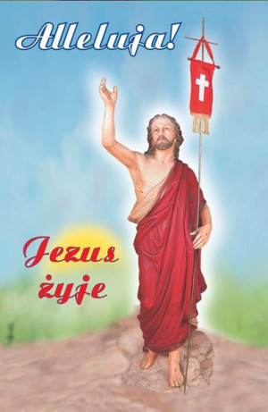 Jezus żyje ! - Obrazek Wielknaocny jednostronny (100 szt)