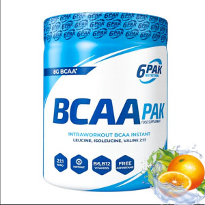 6PAK BCAA PAK 400g Pomarańcza Kiwi