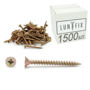Wkręty hartowane uniwersalne do drewna 3,5x20 mm LUN FIX 1500szt
