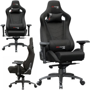 FOTEL GAMINGOWY PRO-GAMER by Yumisu XANO Czarny materiał