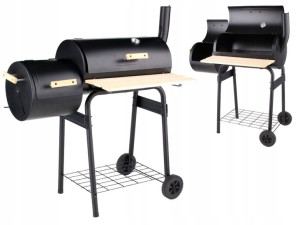 Grill Ogrodowy Z Wędzarnią Przenośny Wędzarnia Bbq
