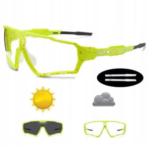 Okulary Fotochromowe Szare Unisex Sportowe Rower +
