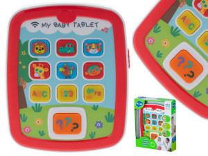 Tablet Dotykowy Edukacyjny Interaktywny Światła Muzyka Hola