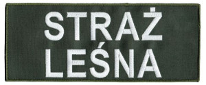 STRAŻ LEŚNA 25 x 10 cm khaki NASZYWKA 2727R