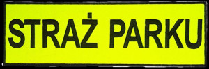 Identyfikator na plecy STRAŻ PARKU NASZYWKA 2394R