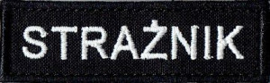 Identyfikator STRAŻNIK NASZYWKA 182R