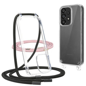 Tech-Protect FLEXAIR CHAIN SAMSUNG A53 5G czarny & różowy