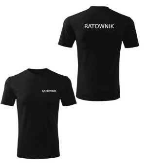 Koszulka ratownik medyczny czarna r.XXL