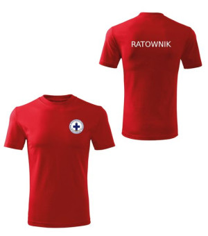 Koszulka z logiem WOPR czerwona r.XL