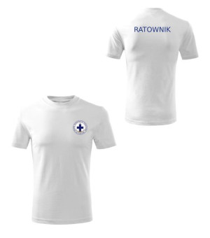 Koszulka z logiem WOPR ratownictwo medyczne biała r.XXL