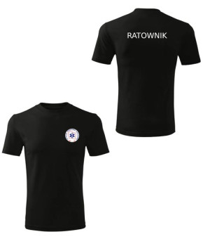 Koszulka z logiem LPR ratownictwo medyczne czarna r.L