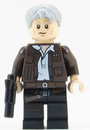 Han Solo Figurka Star Wars Klocki + Obrazek Lego