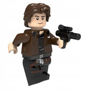 Han Solo Figurka Z Star Wars Klocki + Obrazek Lego