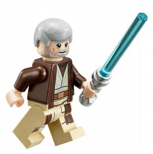 Obi Wan Kenobi Figurka Star Wars + Obrazek Lego
