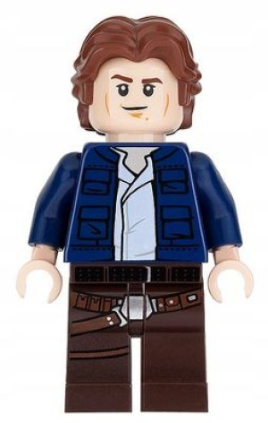 Han Solo Figurka Klocki Z Star Wars + Obrazek Lego