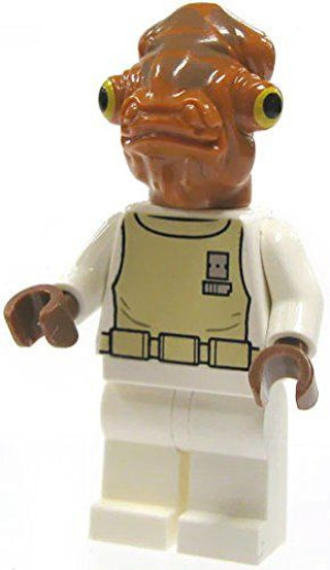 Ackbar Generał Figurka Star Wars + Obrazek Lego