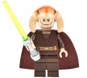 Saesee Tin Figurka Jedi Star Wars + Obrazek Lego