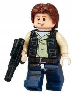 Han Solo Figurka Z Star Wars + Obrazek Lego