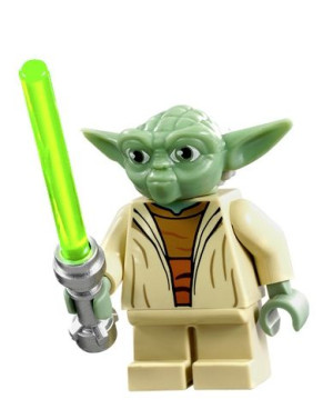 Yoda Figurka Klocki Kopf Star Wars + Obrazek Lego