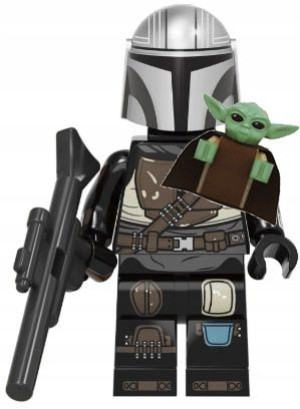 Mandalorian Yoda Figurka Star Wars + Obrazek Lego