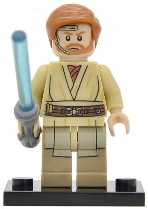 Obi Wan Kenobi Figurka Star Wars + Brazek Lego