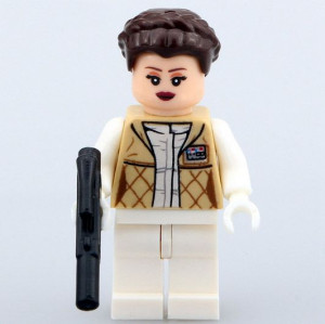 Leia Hoth Figurka Klocki Star Wars + Obrazek Lego