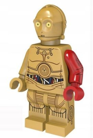 C 3po Figurka Star Wars + Obrazek Lego