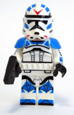 Klon Trooper Klocki Figurka Wars + Obrazek Lego