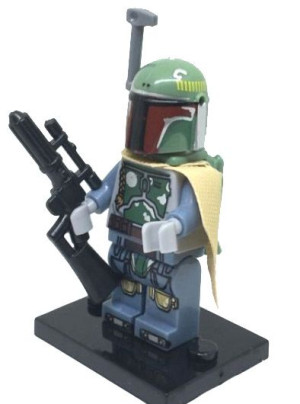 Boba Fett Star Wars Figurka + Obrazek Lego
