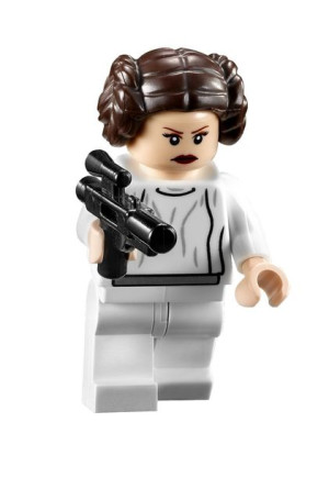 Leia Figurka Klocki Star + Obrazek Lego