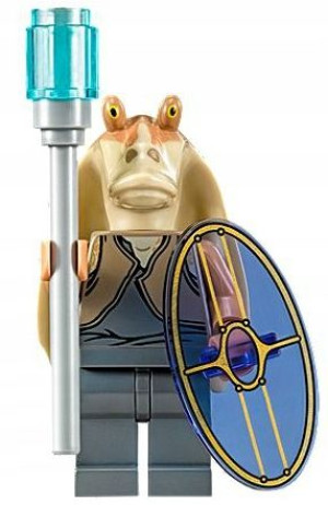 Jar Jar Binks Klocki Star Wars + Karta Lego