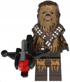 Chewbacca Wookie Minifigurka Wars + Obrazek Lego