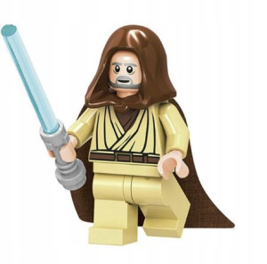 Obi Wan Kenobi Figurka Star Wars + Obrazek Lego