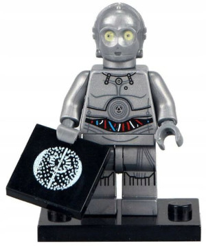 C 3po Minifigurka Klocki Star Wars + Obrazek Lego