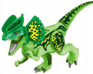 Dilophosaurus Dinozaury Jurassic Klocki Figurka