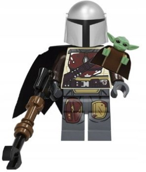 Mandalorian Yoda Figurka Star Wars + Obrazek Lego