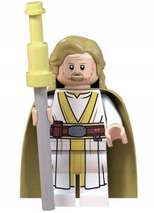 Luke Skywalker Figurka Star Wars + Obrazek Lego