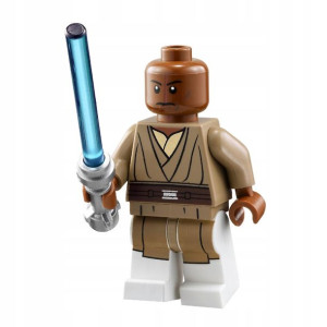 Mace Windu Figurka Klocki Star Wars + Obrazek Lego