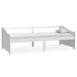 3-osobowa sofa/łóżko, biała, drewno sosnowe, 90 x 200 cm