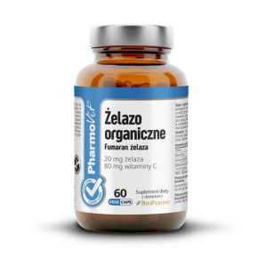 Pharmovit Żelazo Organiczne 20mg 60kaps