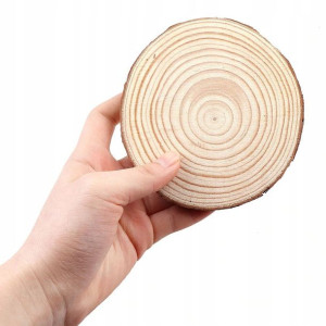 Plastry Drewna Kora 4cm Naturalna Drzewo 10 Sztuk!